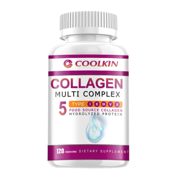 Collagen Complex - with Types I, II, III, V, X - for Healthy Hair, Bones, Cartilage, Skin & Nails - 120 Capsules - Image 8