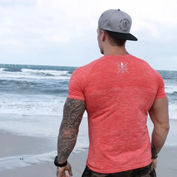 2020 new Quick Dry Compression Men's Short Sleeve T-Shirts Running Shirt Fitness Tight Tennis Soccer Jersey mens Sportswear - Image 15