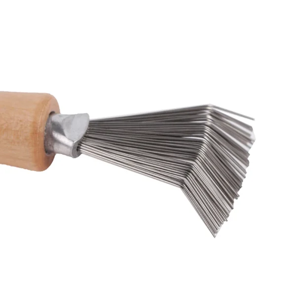 1PCS Wooden  Cleaning Removable Hair Brush Comb Cleaner Tool Handle Embeded Tool - Image 21