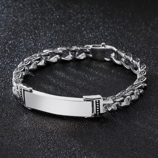 Gothic Skull Cross Stainless Steel Skeleton Male Bracelets Bangle Jewelry - Image 19