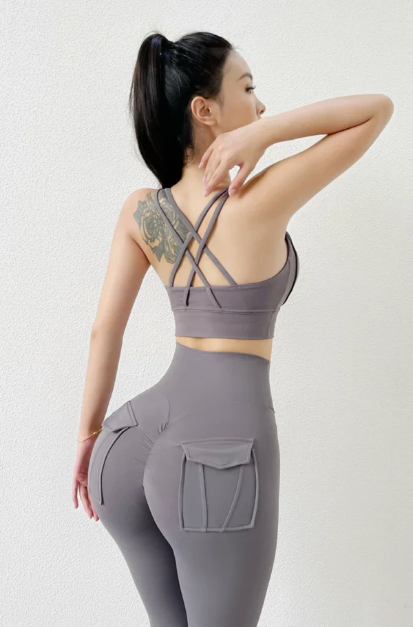 Women's Pants Sport Yoga Pants Sexy Tight High Waist Elastic Women's Panties Pocket legging mujer - Image 47