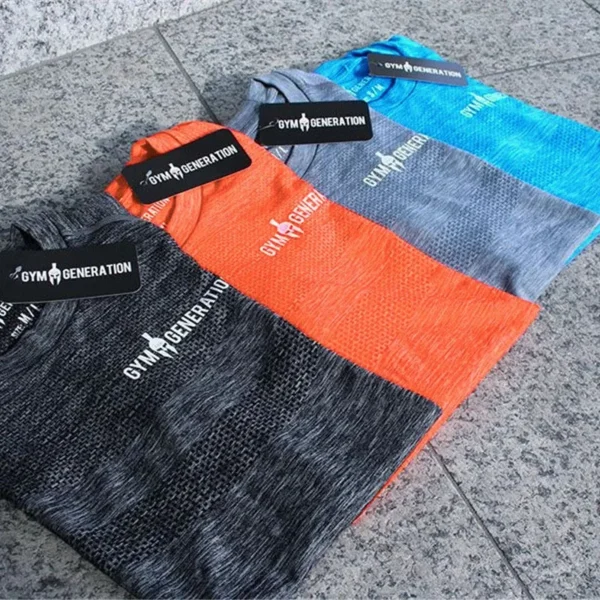 2020 new Quick Dry Compression Men's Short Sleeve T-Shirts Running Shirt Fitness Tight Tennis Soccer Jersey mens Sportswear - Image 21