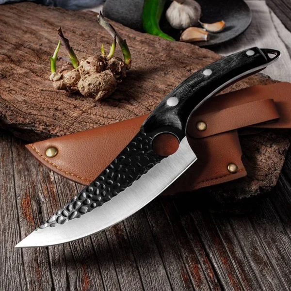 Stainless Steel Kitchen Boning Knife Fishing Knife Meat Cleaver Handmade Forged Chef Outdoor Cooking Cutter Butcher Knife Tool - Image 10