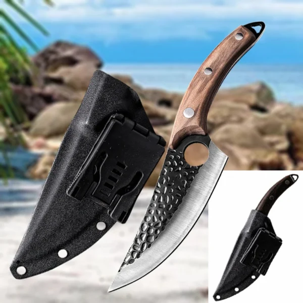 Stainless Steel Kitchen Boning Knife Fishing Knife Meat Cleaver Handmade Forged Chef Outdoor Cooking Cutter Butcher Knife Tool - Image 22