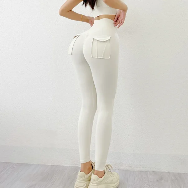 Women's Pants Sport Yoga Pants Sexy Tight High Waist Elastic Women's Panties Pocket legging mujer - Image 4