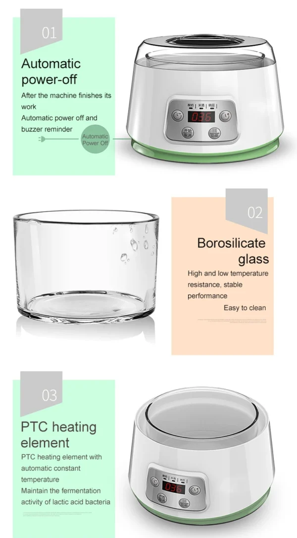 Mini Electric Yogurt Maker Automatic Leben Enzyme Fermenter - Image 15
