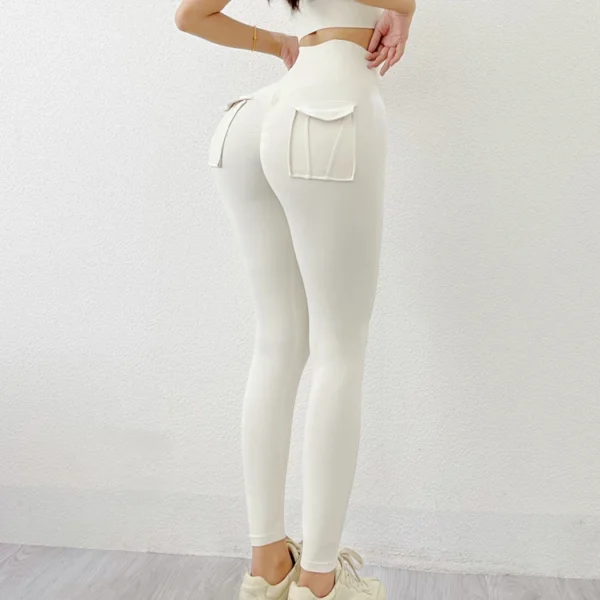 Women's Pants Sport Yoga Pants Sexy Tight High Waist Elastic Women's Panties Pocket legging mujer - Image 27