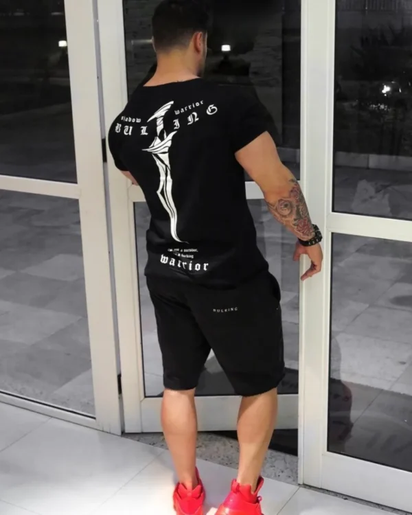 2024 New Summer gym T-shirt large-type brand Sports T-shirt Men shirt Bodybuilding Fitness printing Short Sleeve Running T-shirt - Image 15