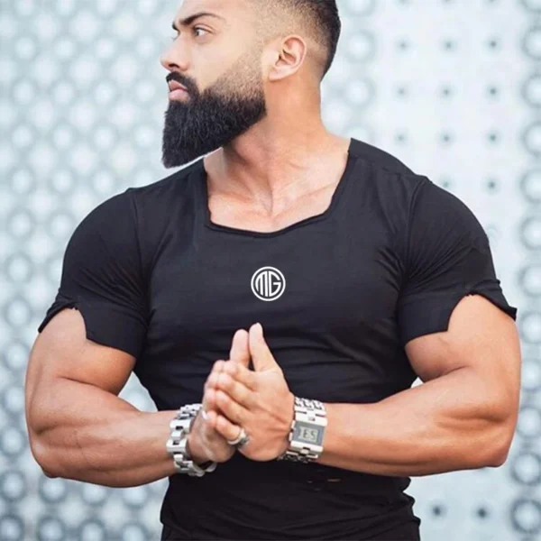 New 2022 Cotton Men's T shirt Vintage Ripped Hole T-shirt Men Fashion Casual Top Tee Men Hip Hop Activewears Fitness Tshirt Male - Image 15