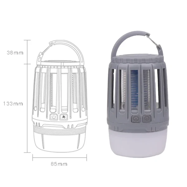 Bug Insect Lights Killing Pest Repeller Camping Light 20w IP67 Waterproof USB Charging Mosquito Killer Trap LED Night Light Lamp - Image 4