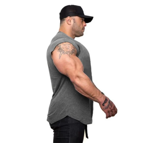 Muscle Guys Brand Soild bodybuilding clothes mens singlet gyms stringer tank top men fitness vest cotton sleeveless shirt - Image 11