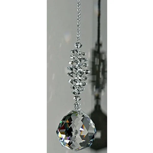 1PCS Clear Crystal Prism Ball Pendulum Feng Shui Pendant Hanging Rainbow Suncatcher Window Decor - Image 3