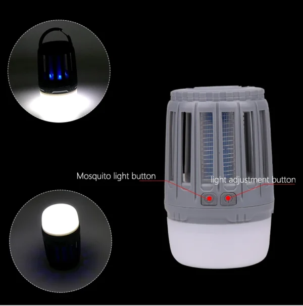 Bug Insect Lights Killing Pest Repeller Camping Light 20w IP67 Waterproof USB Charging Mosquito Killer Trap LED Night Light Lamp - Image 2