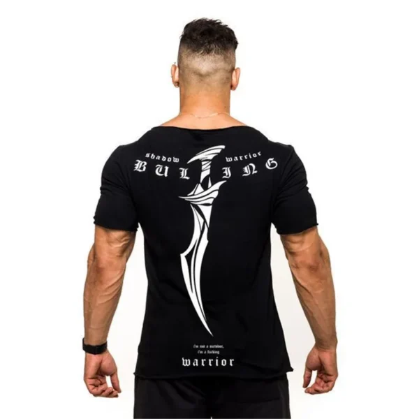 2024 New Summer gym T-shirt large-type brand Sports T-shirt Men shirt Bodybuilding Fitness printing Short Sleeve Running T-shirt - Image 19