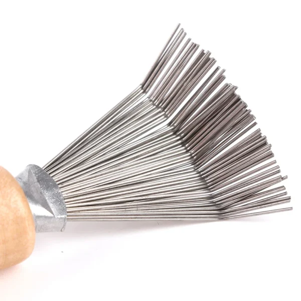 1PCS Wooden  Cleaning Removable Hair Brush Comb Cleaner Tool Handle Embeded Tool - Image 24