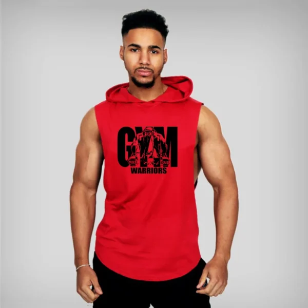 Muscleguys Gym Clothing Mens Bodybuilding Hooded Tank Top Cotton Sleeveless Vest Sweatshirt Fitness Workout Sportswear Tops Male - Image 25