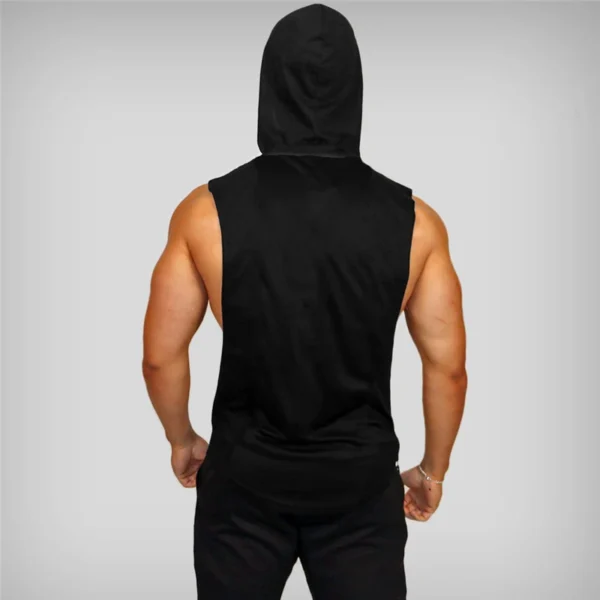 Muscleguys Gym Clothing Mens Bodybuilding Hooded Tank Top Cotton Sleeveless Vest Sweatshirt Fitness Workout Sportswear Tops Male - Image 24