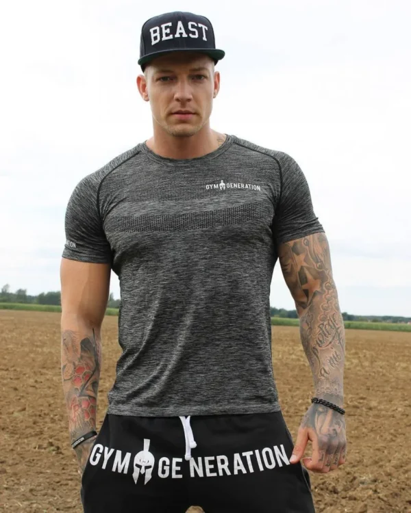 2020 new Quick Dry Compression Men's Short Sleeve T-Shirts Running Shirt Fitness Tight Tennis Soccer Jersey mens Sportswear - Image 16