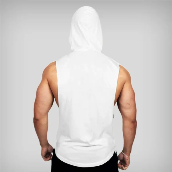 Muscleguys Gym Clothing Mens Bodybuilding Hooded Tank Top Cotton Sleeveless Vest Sweatshirt Fitness Workout Sportswear Tops Male - Image 28