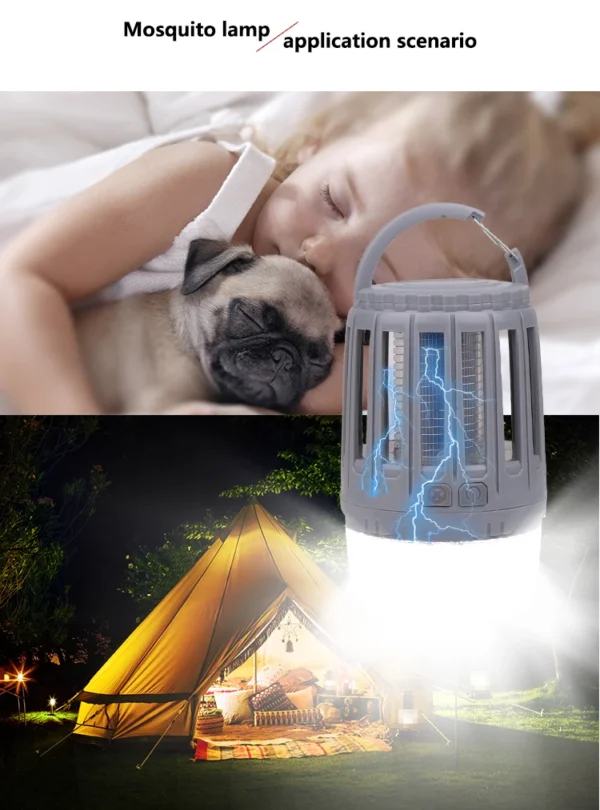 Bug Insect Lights Killing Pest Repeller Camping Light 20w IP67 Waterproof USB Charging Mosquito Killer Trap LED Night Light Lamp - Image 18