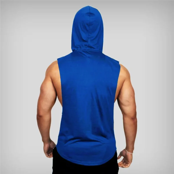Muscleguys Gym Clothing Mens Bodybuilding Hooded Tank Top Cotton Sleeveless Vest Sweatshirt Fitness Workout Sportswear Tops Male - Image 30