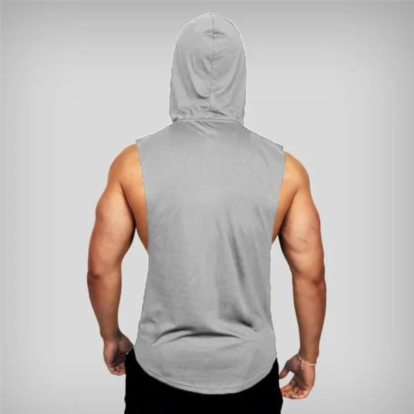 Muscleguys Gym Clothing Mens Bodybuilding Hooded Tank Top Cotton Sleeveless Vest Sweatshirt Fitness Workout Sportswear Tops Male - Image 32