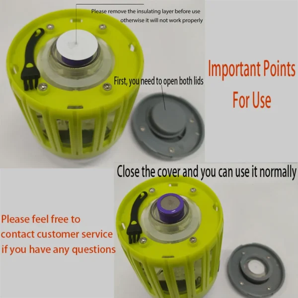 Bug Insect Lights Killing Pest Repeller Camping Light 20w IP67 Waterproof USB Charging Mosquito Killer Trap LED Night Light Lamp - Image 5