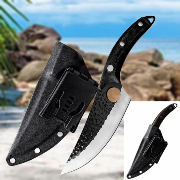 Stainless Steel Kitchen Boning Knife Fishing Knife Meat Cleaver Handmade Forged Chef Outdoor Cooking Cutter Butcher Knife Tool - Image 11