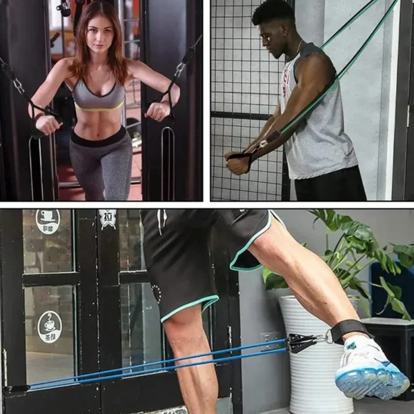Resistance Bands With Handles, Exercise Bands, Workout Bands With Handles For Men Women, Strength Training Equipment At Home - Image 14