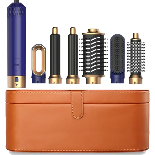 6 in 1 Hair Dryer Comb Brush Multifunctional Styling Set Curling Roller Straightener Hot Air Blow Styler Kit - Image 8