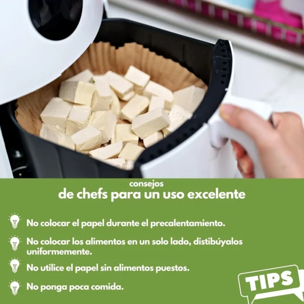 Air Fryer Paper for Cosori 5'5/6’4 L 20cm 23cm XXL Large Square Disposable Airfryer Tray Accessories - Image 3