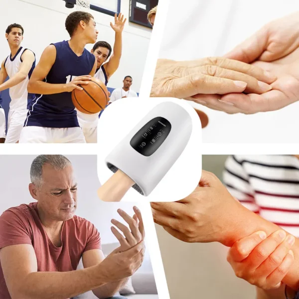 Hand Massager Air Compression Hot Compress Palm Acupoint Massager Finger Arthritis Numbness Muscle Relaxation - Image 40
