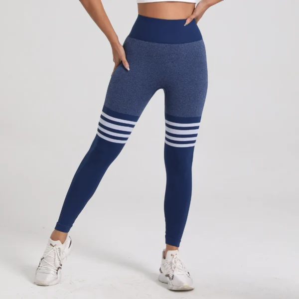 Women Gym V Back  Line Leggings Butt Lifting Fitness Athletic Workout Scrunch Leggins Outdoor Yoga Pants Sports Tights S-XL - Image 3