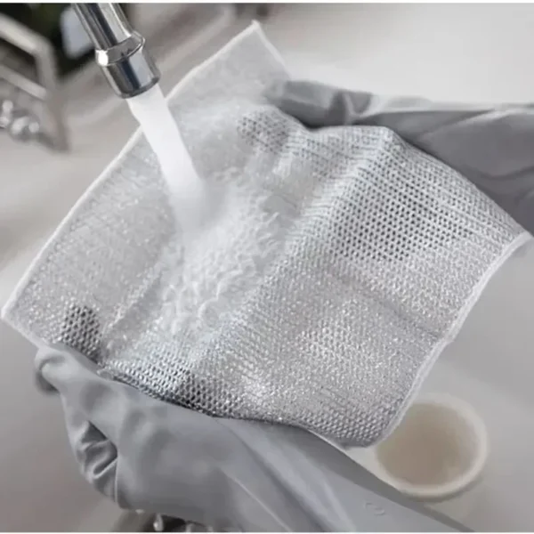 Kitchen Cleaning Cloth Steel Wire Dishwashing Cloth Non-stick Clean Towel Washing Rags Household Rust Removal Cleaning Cloths - Image 13