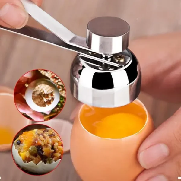 Stainless Steel Egg Topper Cutter Metal Egg Scissors  Gadgets Accessories Cool Gadgets - Image 2