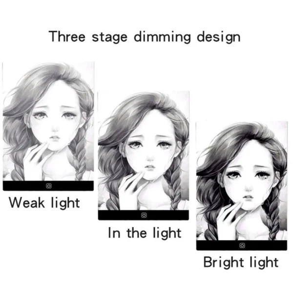 Led Drawing Copy Pad 3 Level Dimmable Board Table Animation Painting Educational Toys Gift Adjustable Light Notepad For Children - Image 11