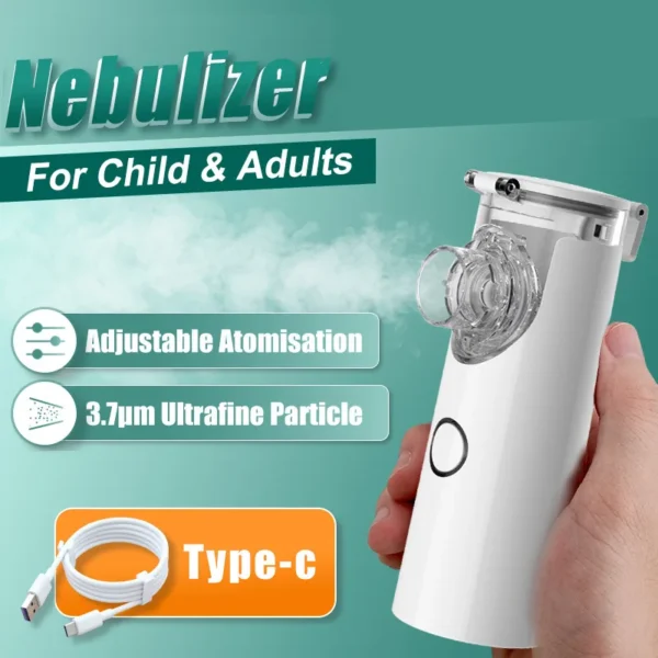 Medical Silent Mesh Nebulizer Handheld Asthma Inhaler Atomizer Children Health Care Mini Portable Nebulizer Humidifier - Image 27