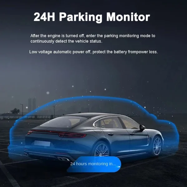 360° Car Dash Cam 4 Channels Video Recorder 1080P Car DVR 24H Parking Monitor Front Right With Rear View Night Vision Black Box - Image 21