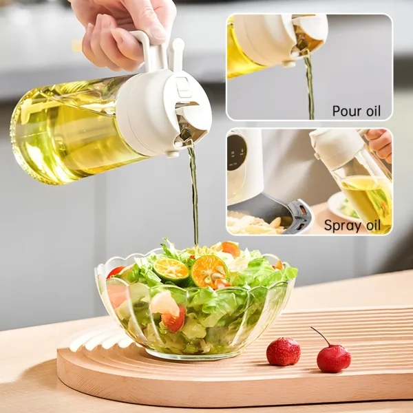 Oil Spray Bottle BBQ Cooking Kitchen Tool New 500ml Plastic Spray Oil Sprayer Bottle Atomized Fat Loss Spray Oil Artifact - Image 2
