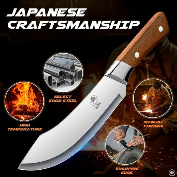 Stainless steel ultra sharp bending fracture knife, suitable for precise cutting, trimming, and peeling by professional butchers - Image 2