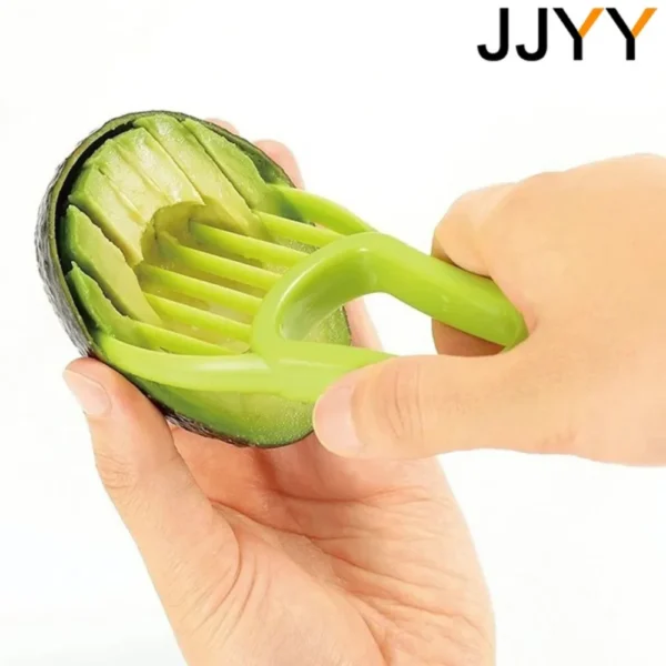 Avocado Slicer  3 In 1 Shea Corer Butter Fruit Peeler Cutter Pulp Separator Plastic Knife Kitchen Vegetable Tools - Image 3