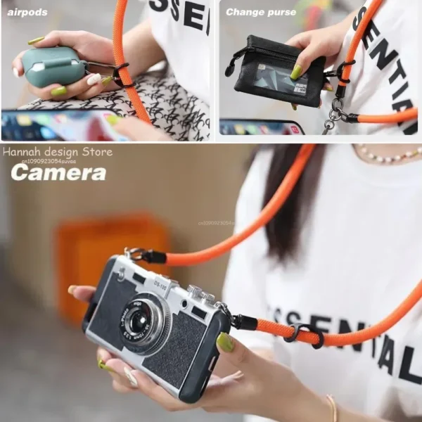 8mm Adjustable Anti-lost Mobile Phone Lanyard Crossbody Detachable Neck Cord Outdoor Sturdy And Durable Hanging Wrist Strap - Image 3