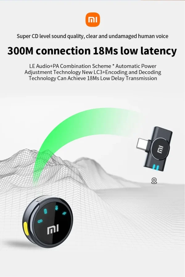 XIAOMI S3 Portable Wireless New Mini microphone Noise Reduction Lightweight And Smaller CD Level Quality Low Latency For Android - Image 13