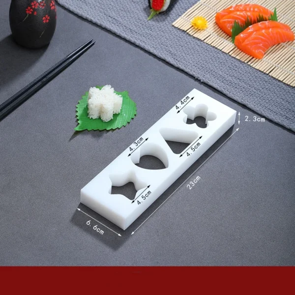 wooden white sushi mould Special flat wooden roller shutter sushi tools Bamboo rice pressing mould mat bento  sushi maker - Image 27