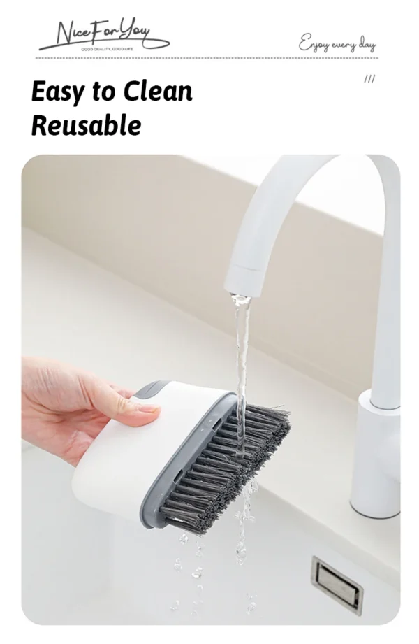 MultiFunc Window Track Brush 4 Layer Scrubber Wet&Dry Deep Clean Gaps QuickSwap AllIn1 Storage MultiSurface Cleaning Tool - Image 18