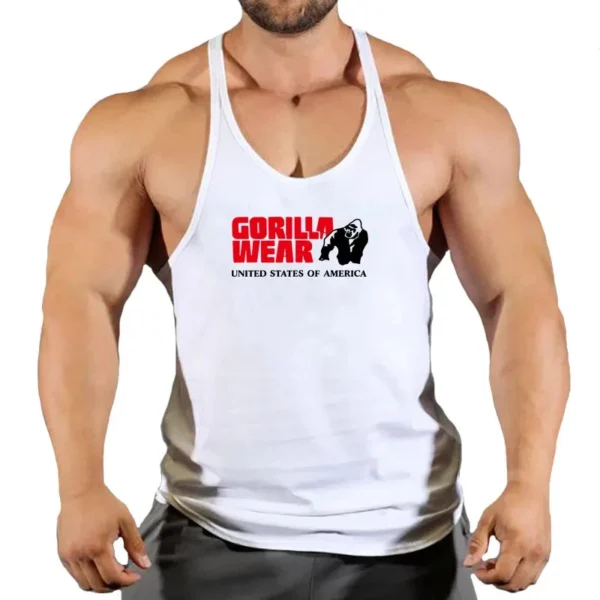 Gyms Men's Clothes Tank TopGym Bodybuilding and Fitness Stringer Clothing Workout Brand Singlets Shirt Muscle - Image 13