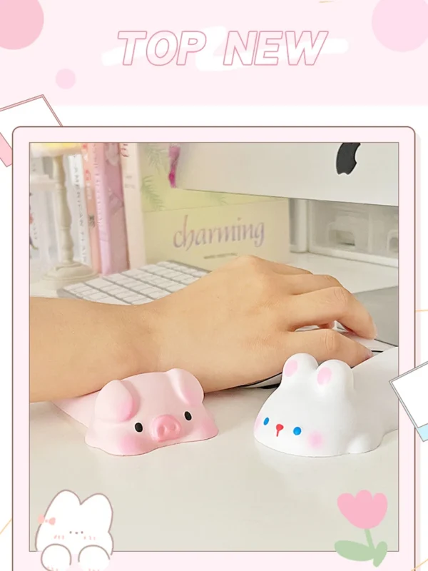 New Cute Cartoon Mouse Pad Comfort Computer Wrist Rests Toys Support Cushion Desk Keyboard Wrist Pad Hand Pillow Office Supplies - Image 11