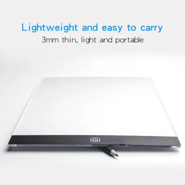 Led Drawing Copy Pad 3 Level Dimmable Board Table Animation Painting Educational Toys Gift Adjustable Light Notepad For Children - Image 12
