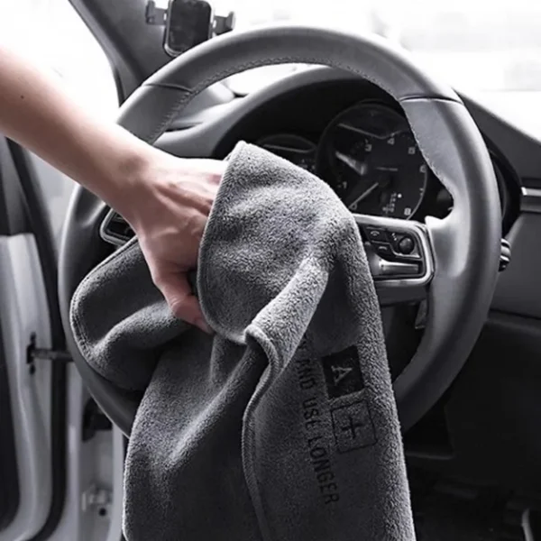 5/1PC High-end Microfiber Washing Towel Auto Cleaning Drying Cloth Hemming Water Absorption - Image 13