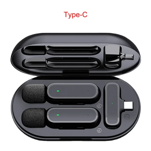 Xiaomi Mijia Wireless Lavalier Microphone with Charging Box Audio Video Noise Cancel Record Plug-and-Play Mic for IOS Android - Image 8